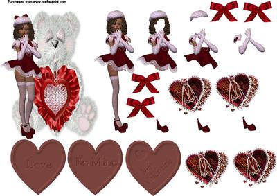 Chocolate Candy Decoupage Sheet