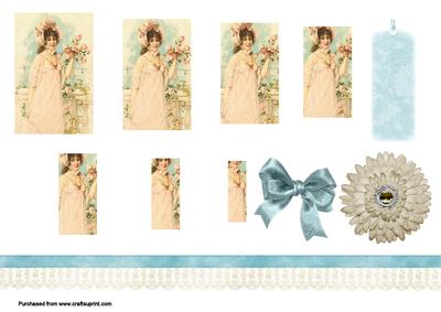 Vintage Lady Pyramage Sheet #1