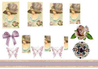 Vintage Lady Pyramage Sheet #2