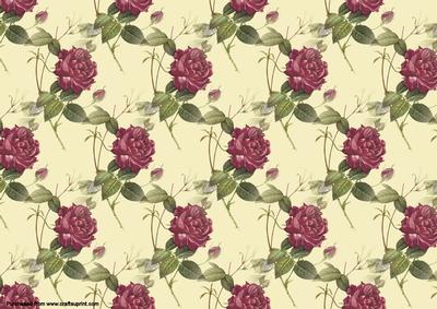 Vintage Floral Backing Paper #3