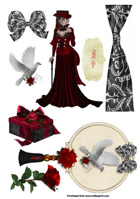 J'adore Embellishment Sheet #j2a
