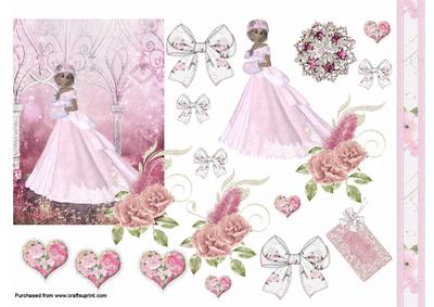 Pink Passion Decoupage Sheet #1