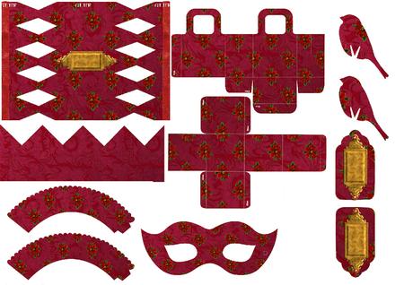 Poinsettia Christmas Party Accessories Kit