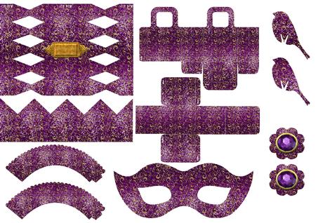 Purple Royale Christmas Party Accessories Kit