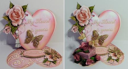 Hearts & Roses Xl Easel Card & More Set 2