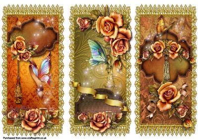 Butterfly Kisses Floral Panel Toppers #2