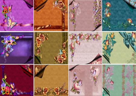 12 Butterfly Kisses Floral Papers