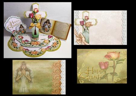 Easter Cross Triple Easel Card Kit