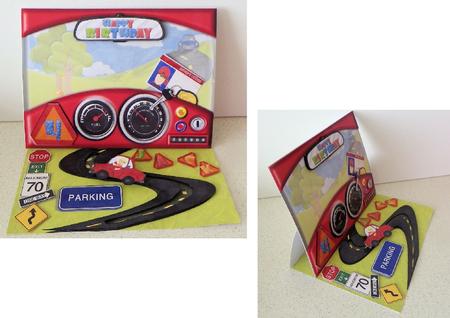 Beep Beep Birthday Xxl Easel Card Kit
