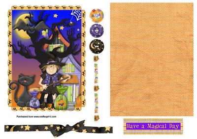 Trick or Treat Card Front Sheet