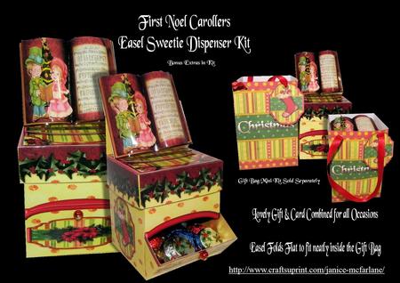 First Noel Carollers Easel Sweetie Dispenser Kit