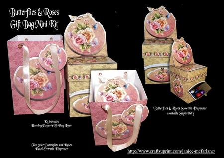 Butterflies and Roses Gift Bag