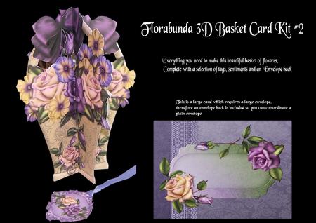 Florabunda 3D Basket Card #2