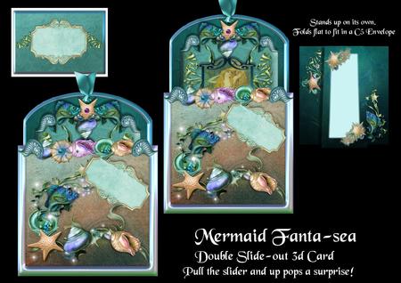 Mermaid Fanta-sea Double Slide Out Card
