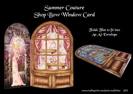 Summer Couture Shop Bow Window Mini Kit