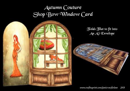 Autumn Couture Shop Bow Window Mini Kit
