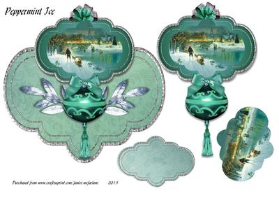 Peppermint Ice Large 3D Topper Sheet