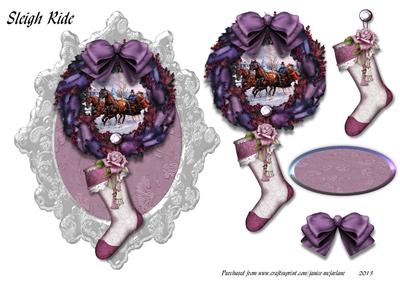 Sleigh Ride Large 3D Topper Sheet