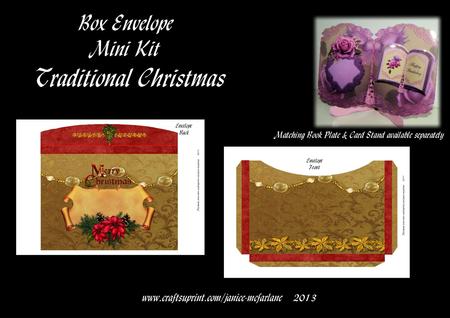 Traditional Christmas Box Envelope Mini Kit