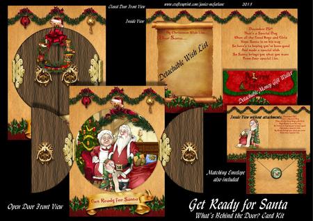 What's Behind the Door? Get Ready for Santa Card Kit