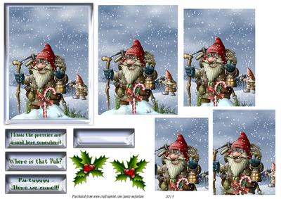 On a Mission! Christmas Pyramge Sheet