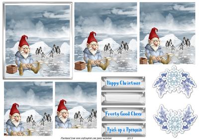 Pick Up a Penguin! Christmas Pyramage Sheet