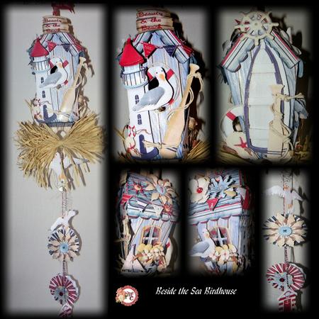 Beside the Sea Hanging Birdhouse/treat Box Decoration