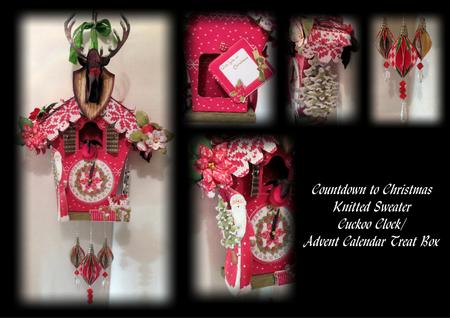 Knitted Sweater Cuckoo Clock/advent Calendar Treat Box
