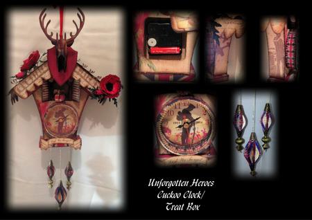 Unforgotten Heroes Cuckoo Clock/treat Box