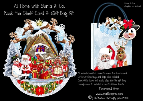 At Home with Santa & Co. Rock the Shelf Card Kit