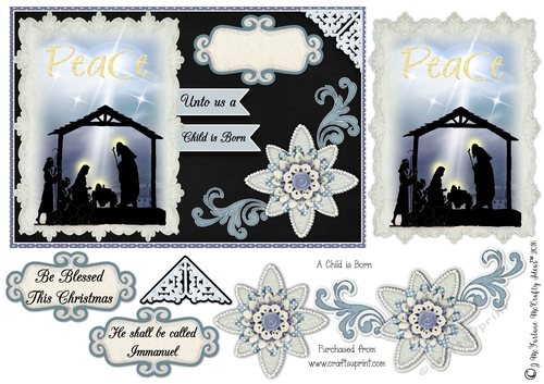 A Child is Born a5 Card Front