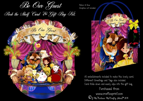 Be Our Guest Rock the Shelf Card & Gift Bag Kit