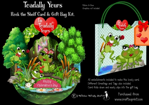 Toadally Yours  Rock the Shelf Card & Gift Bag Kit