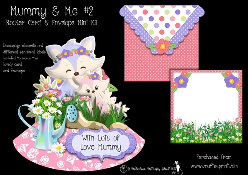 Mummy & Me x2 Rocker Card and Envelope Mini Kit