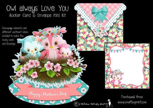 Owl Always Love You Rocker Card and Envelope Mini Kit
