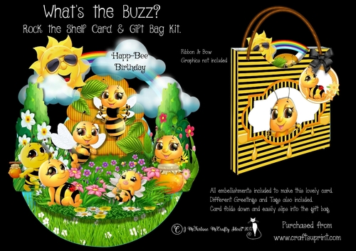 Whats the Buzz? Rock the Shelf Card & Gift Bag Kit