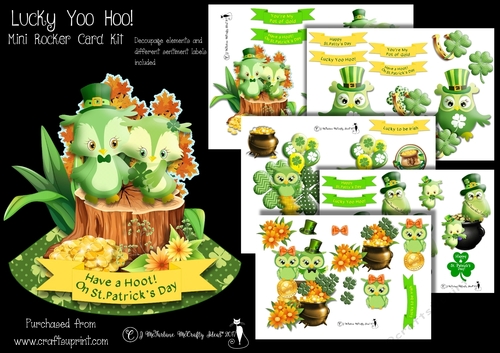 Lucky Yoo Hoo!  Rocker Card Kit