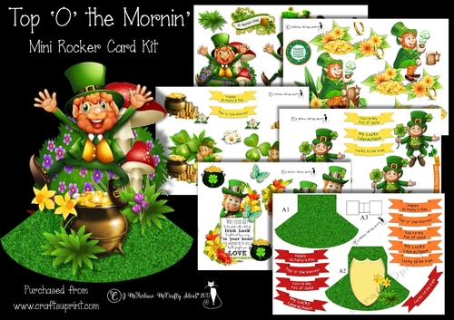 Top O The Mornin  Mini Rocker Card Kit