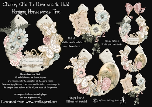 To Have and to Hold Hanging Horseshoes Trio