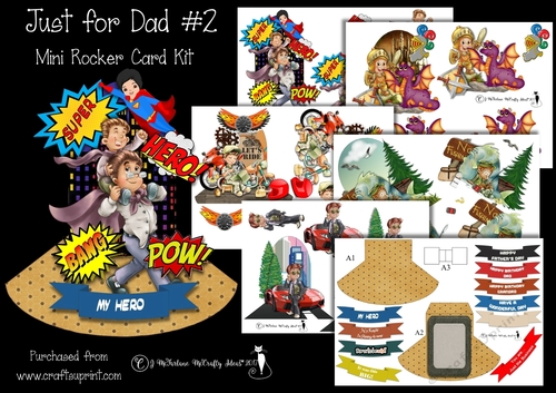 Just for Dad #2 Mini Rocker Card Kit.