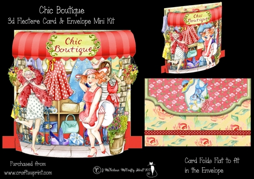 Chic Boutique 3D Flectere Card and Envelope Mini Kit