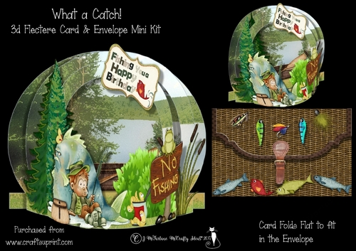 What a Catch 3D Flectere Card and Envelope Mini Kit