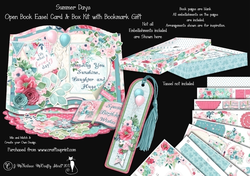 Summer Days - Open Book Easel Card & Box Kit