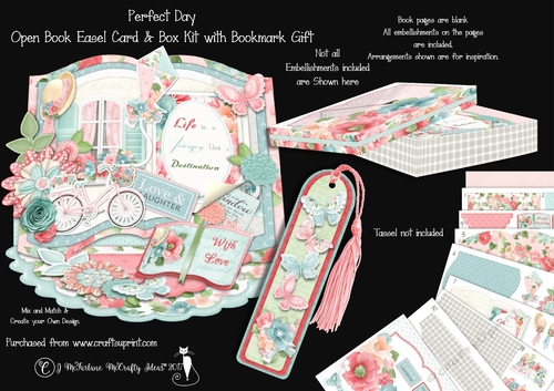 Perfect Day - Open Book Easel Card & Box Kit