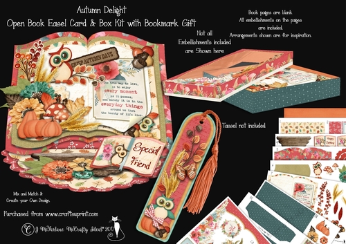 Autumn Delight - Open Book Easel Card & Box Kit