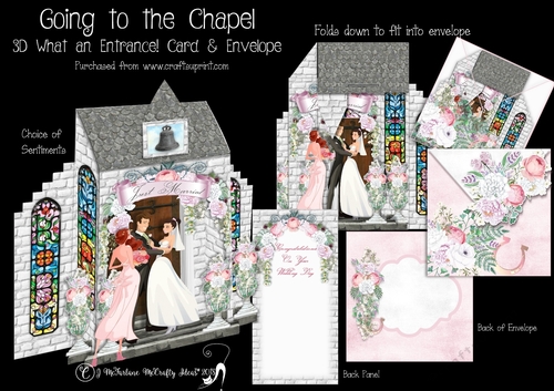 Going to the Chapel 3D What an Entrance! Card and Envelope Kit.