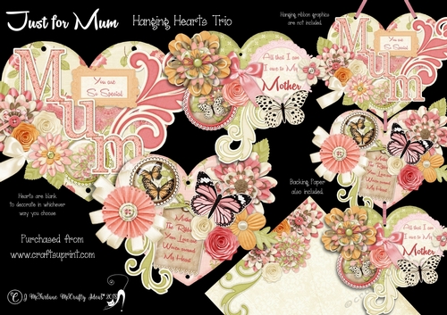 Just for Mum  Hanging Hearts Trio
