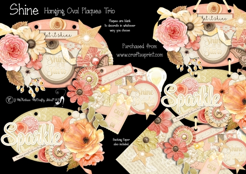 Shine - Hanging Oval Plaques Trio