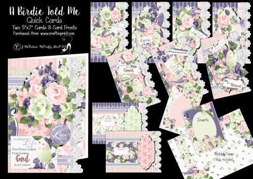 A Birdie Told Me Quick Cards Kit.