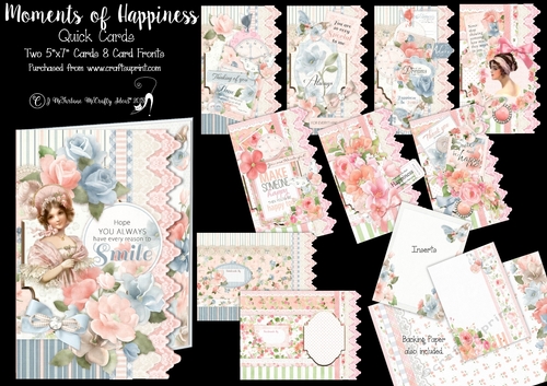 Moments of Happiness Quick Cards Kit.